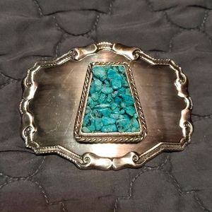 Vintage Turquiose Belt Buckle